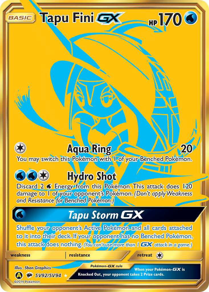 Tapu Fini GX (SV92/SV94) [Sun & Moon: Hidden Fates - Shiny Vault] | Deep Dive Games St. Marys