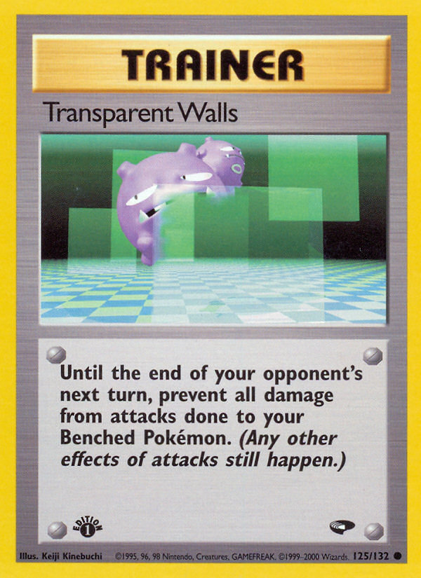 Transparent Walls (125/132) [Gym Challenge 1st Edition] | Deep Dive Games St. Marys