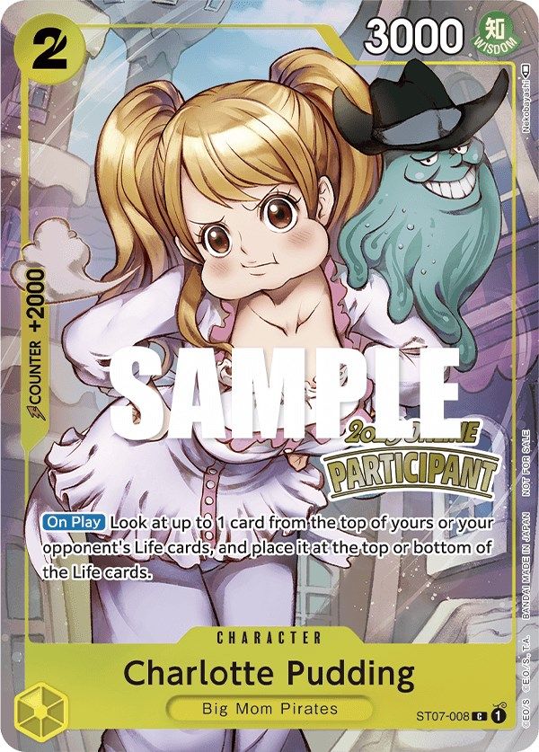 Charlotte Pudding (Online Regional 2023) [Participant] [One Piece Promotion Cards] | Deep Dive Games St. Marys