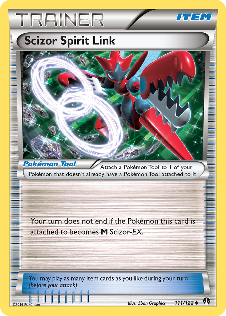 Scizor Spirit Link (111/122) [XY: BREAKpoint] | Deep Dive Games St. Marys