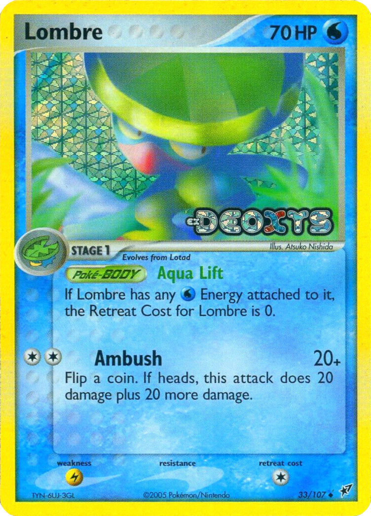 Lombre (33/107) (Stamped) [EX: Deoxys] | Deep Dive Games St. Marys