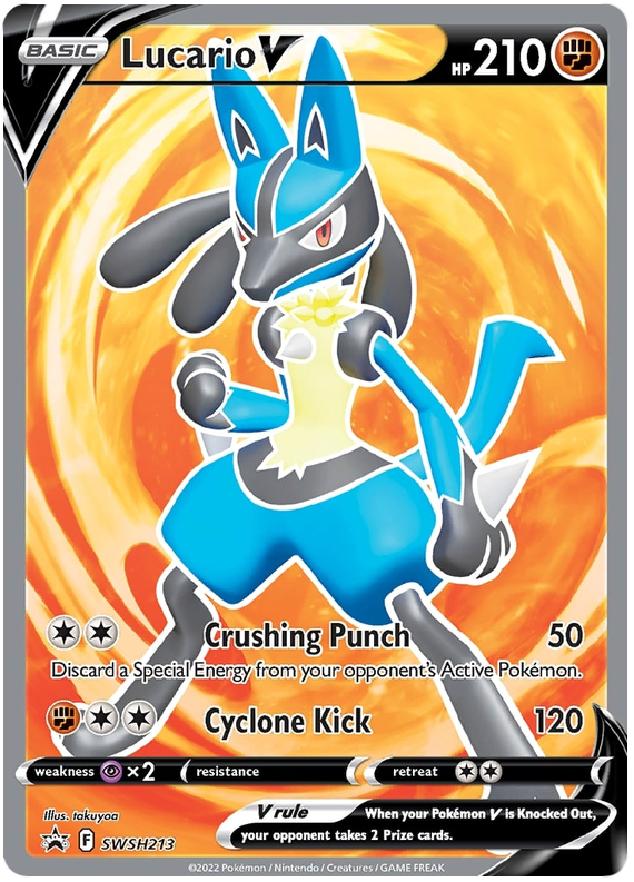 Lucario V (SWSH213) [Sword & Shield: Black Star Promos] | Deep Dive Games St. Marys