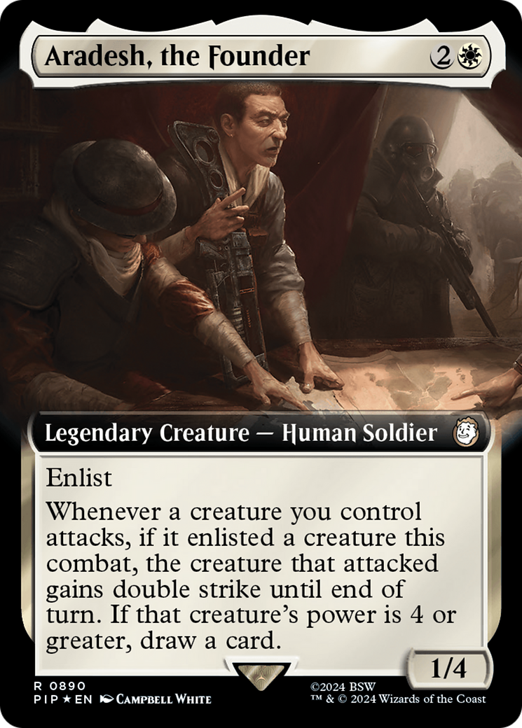 Aradesh, the Founder (Extended Art) (Surge Foil) [Fallout] | Deep Dive Games St. Marys