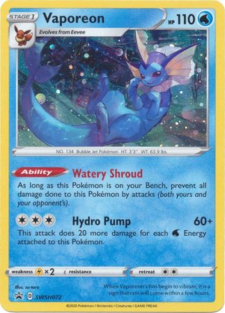 Vaporeon (SWSH072) [Sword & Shield: Black Star Promos] | Deep Dive Games St. Marys