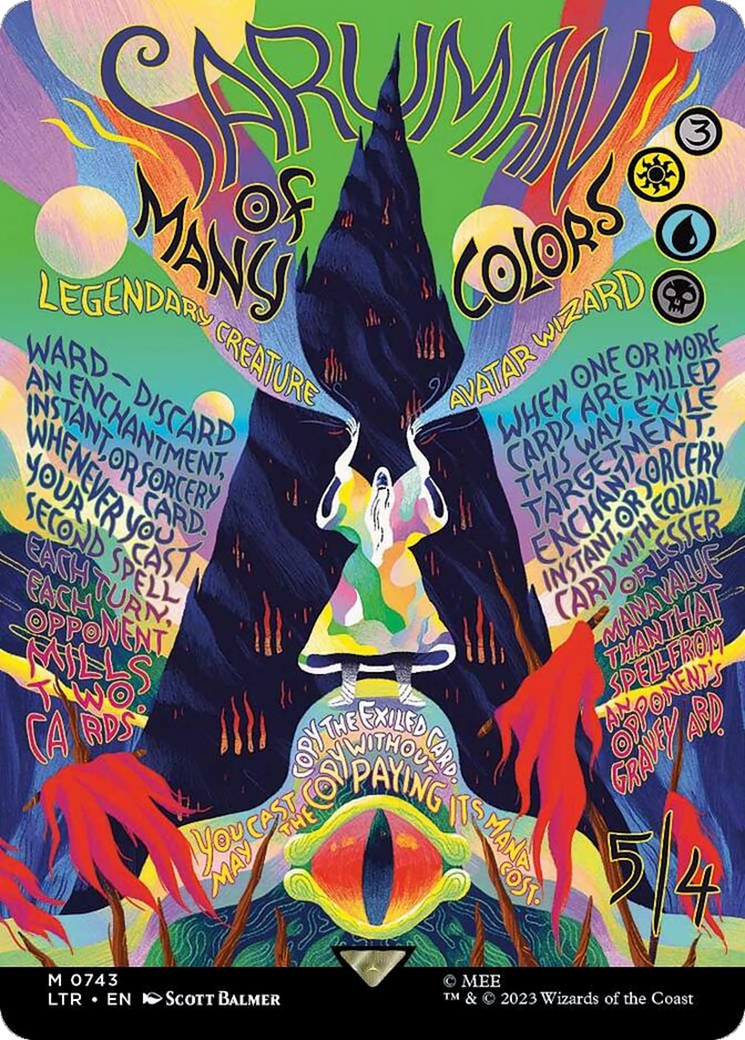 Saruman of Many Colors (Borderless Poster) [The Lord of the Rings: Tales of Middle-Earth] | Deep Dive Games St. Marys