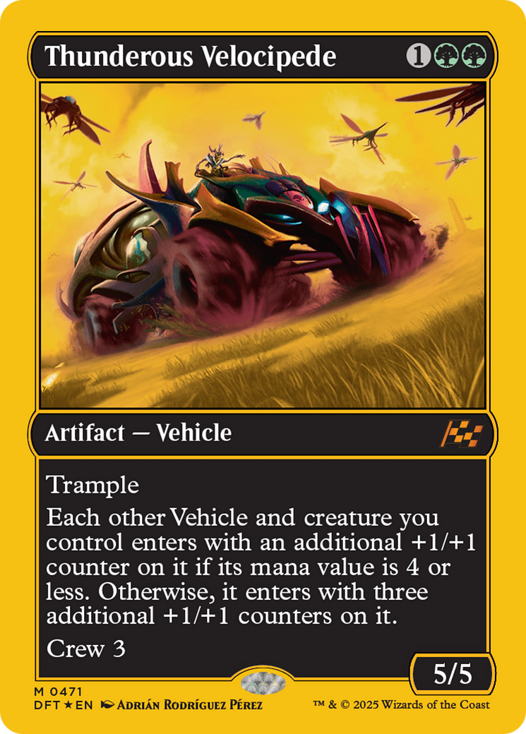 Thunderous Velocipede (First-Place Foil) [Aetherdrift] | Deep Dive Games St. Marys