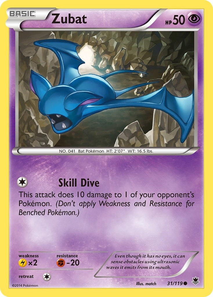 Zubat (31/119) [XY: Phantom Forces] | Deep Dive Games St. Marys