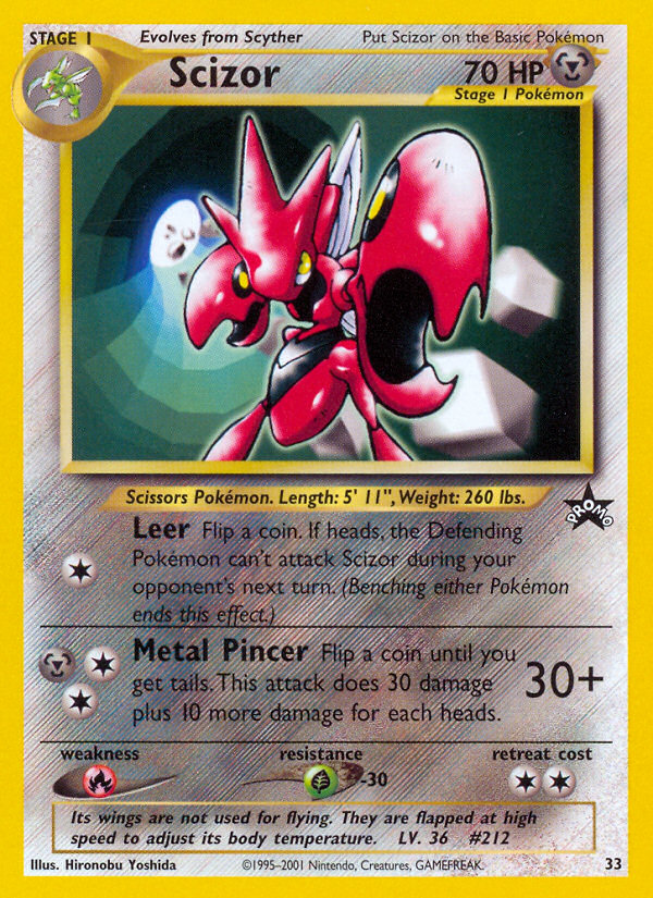 Scizor (33) [Wizards of the Coast: Black Star Promos] | Deep Dive Games St. Marys