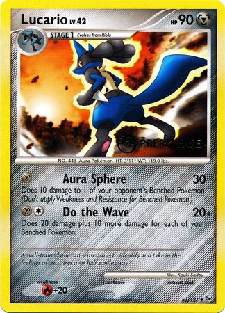 Lucario (53/127) (Prerelease Promo) [Diamond & Pearl: Black Star Promos] | Deep Dive Games St. Marys