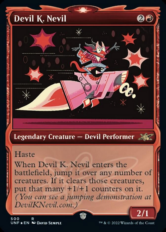 Devil K. Nevil (Showcase) (Galaxy Foil) [Unfinity] | Deep Dive Games St. Marys