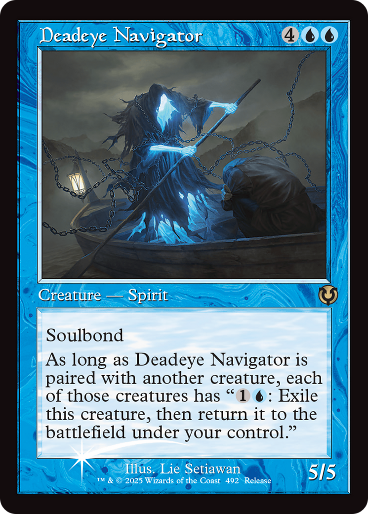 Deadeye Navigator (Retro Frame) [Innistrad Remastered Promos] | Deep Dive Games St. Marys