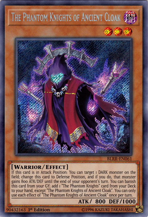 The Phantom Knights of Ancient Cloak [BLRR-EN061] Secret Rare | Deep Dive Games St. Marys