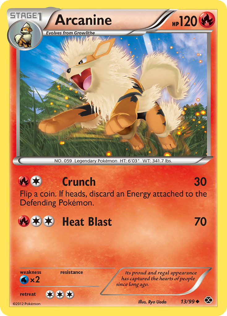 Arcanine (13/99) [Black & White: Next Destinies] | Deep Dive Games St. Marys