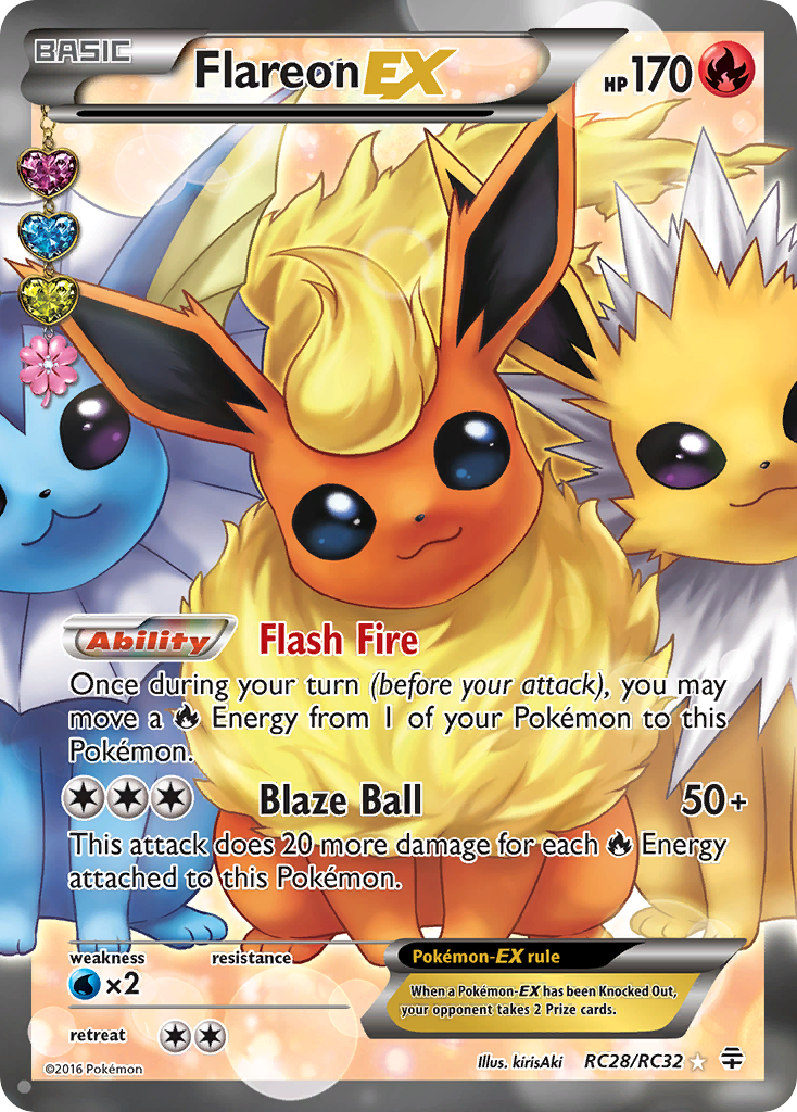 Flareon EX (RC28/RC32) [XY: Generations] | Deep Dive Games St. Marys