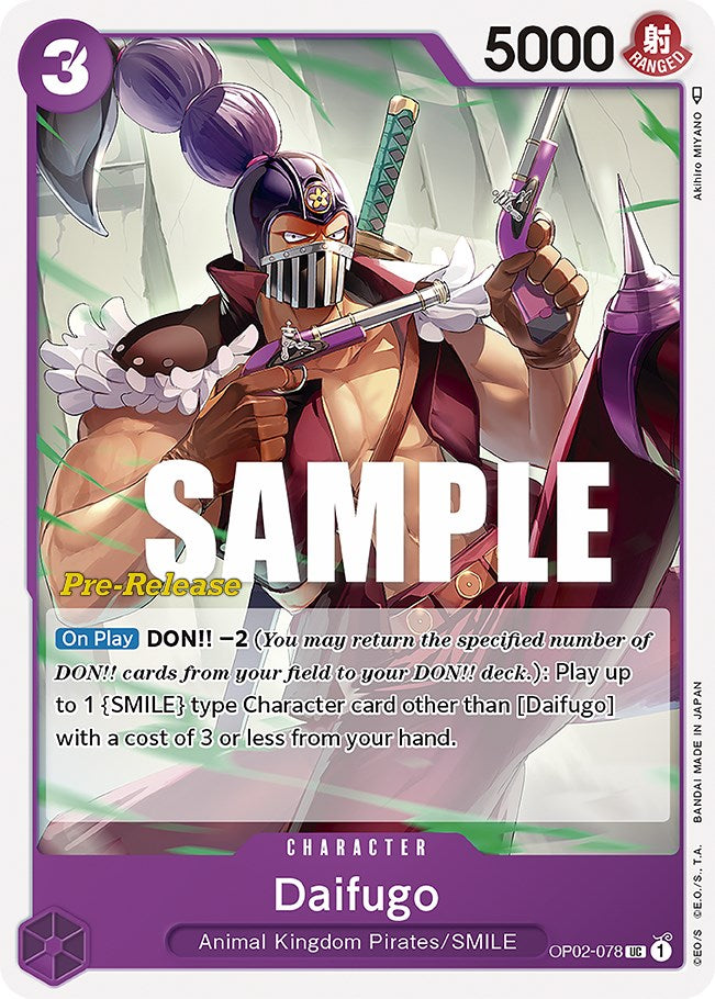 Daifugo [Paramount War Pre-Release Cards] | Deep Dive Games St. Marys