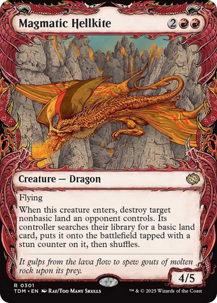 Magmatic Hellkite (Showcase) [Tarkir: Dragonstorm] | Deep Dive Games St. Marys