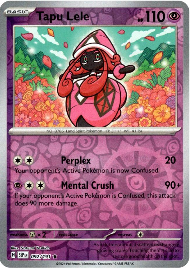 Tapu Lele (092/191) [Scarlet & Violet: Surging Sparks] | Deep Dive Games St. Marys