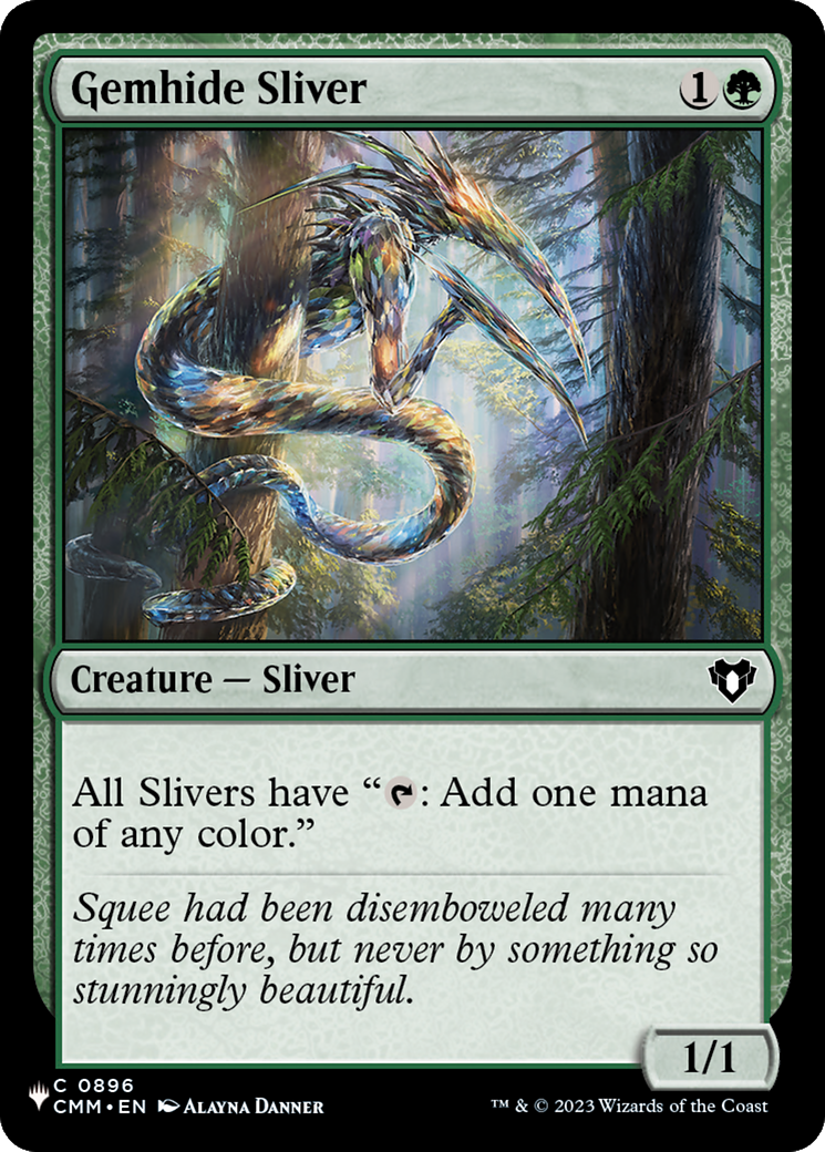 Gemhide Sliver (CMM) [The List] | Deep Dive Games St. Marys