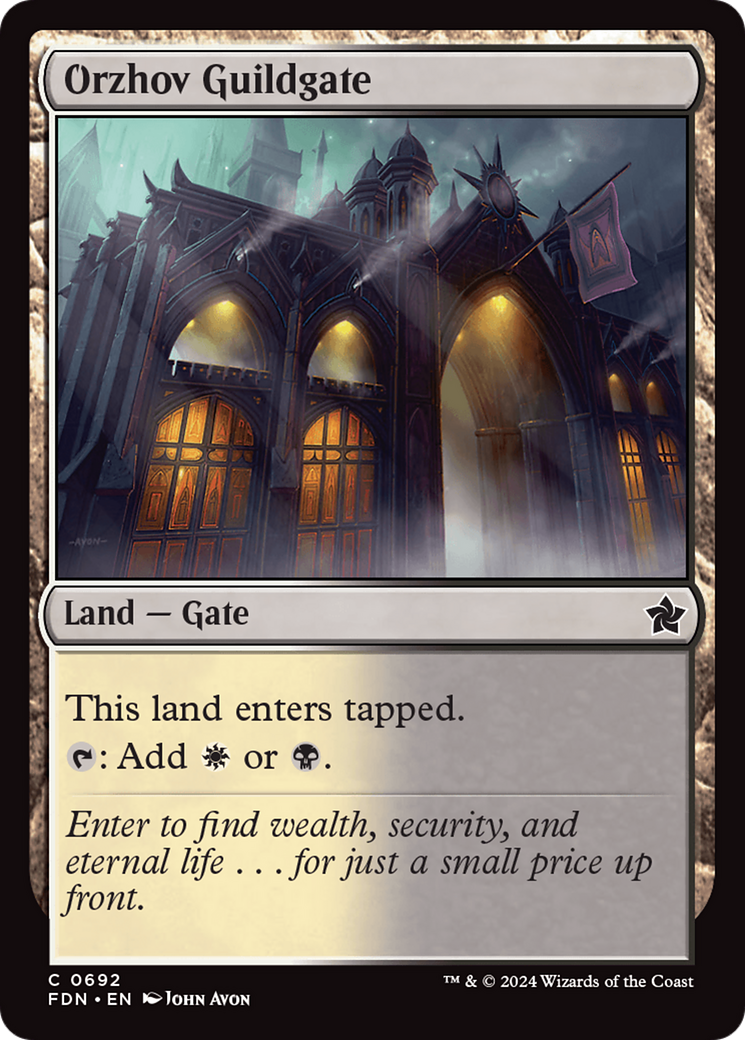 Orzhov Guildgate [Foundations] | Deep Dive Games St. Marys