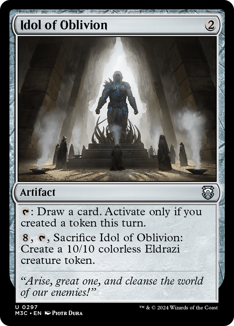 Idol of Oblivion (Ripple Foil) [Modern Horizons 3 Commander] | Deep Dive Games St. Marys