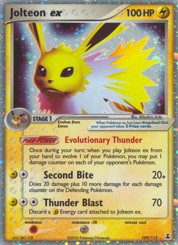 Jolteon ex (109/113) [EX: Delta Species] | Deep Dive Games St. Marys