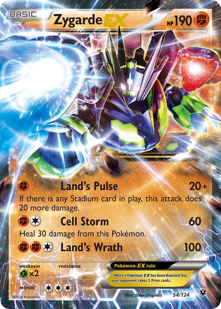 Zygarde EX (54/124) [XY: Fates Collide] | Deep Dive Games St. Marys