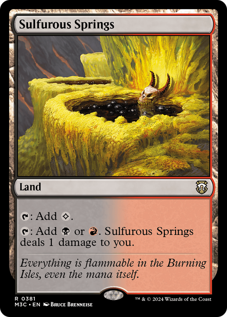 Sulfurous Springs (Ripple Foil) [Modern Horizons 3 Commander] | Deep Dive Games St. Marys