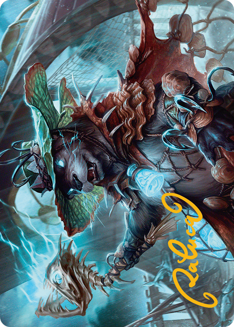 Tempest Angler Art Card (Gold-Stamped Signature) [Bloomburrow Art Series] | Deep Dive Games St. Marys