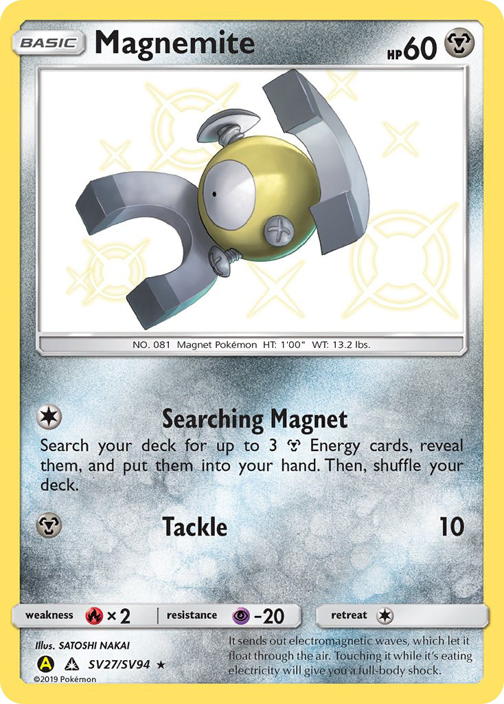 Magnemite (SV27/SV94) [Sun & Moon: Hidden Fates - Shiny Vault] | Deep Dive Games St. Marys