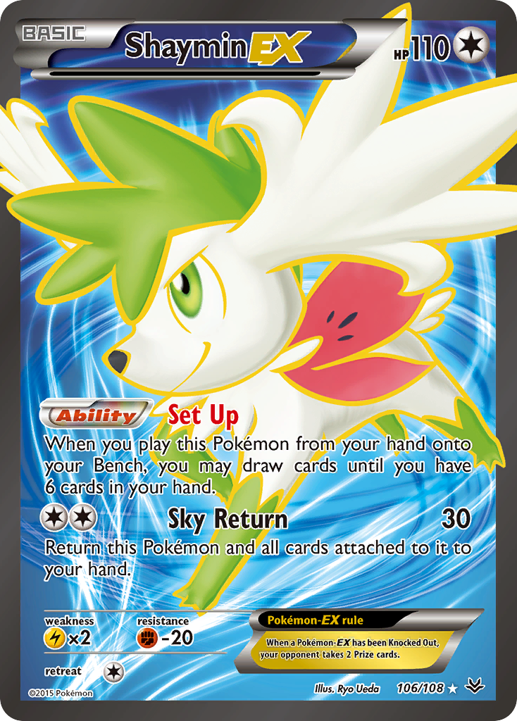 Shaymin EX (106/108) [XY: Roaring Skies] | Deep Dive Games St. Marys