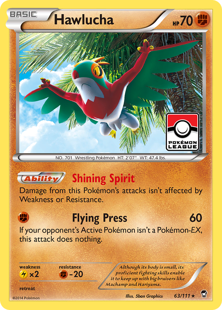 Hawlucha (63/111) [XY: Furious Fists] | Deep Dive Games St. Marys