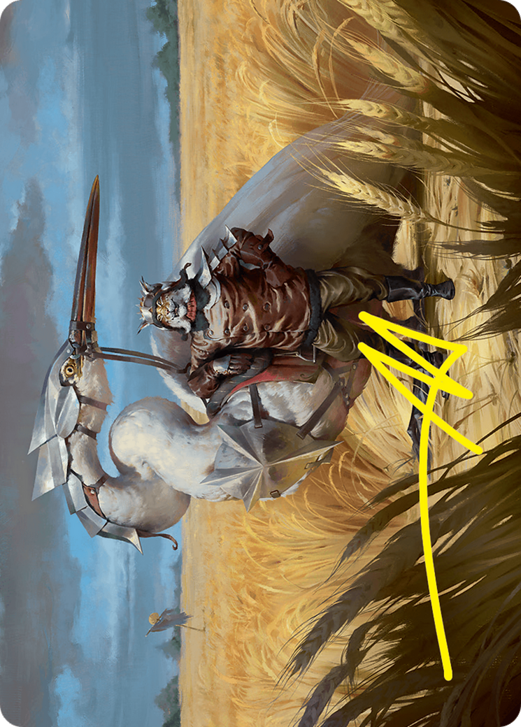 Skyknight Squire Art Card (4/54) (Gold-Stamped Signature) [Foundations Art Series] | Deep Dive Games St. Marys
