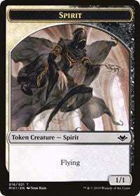 Spirit // Golem Double-Sided Token [Modern Horizons Tokens] | Deep Dive Games St. Marys