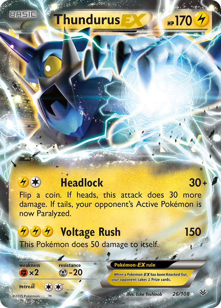 Thundurus EX (26/108) [XY: Roaring Skies] | Deep Dive Games St. Marys