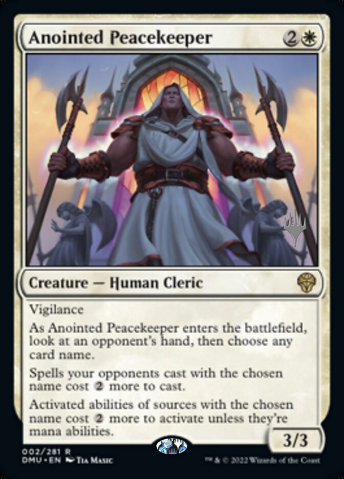 Anointed Peacekeeper (Promo Pack) [Dominaria United Promos] | Deep Dive Games St. Marys