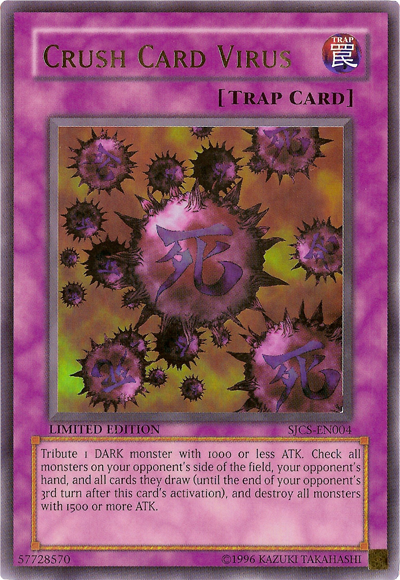 Crush Card Virus [SJCS-EN004] Ultra Rare | Deep Dive Games St. Marys