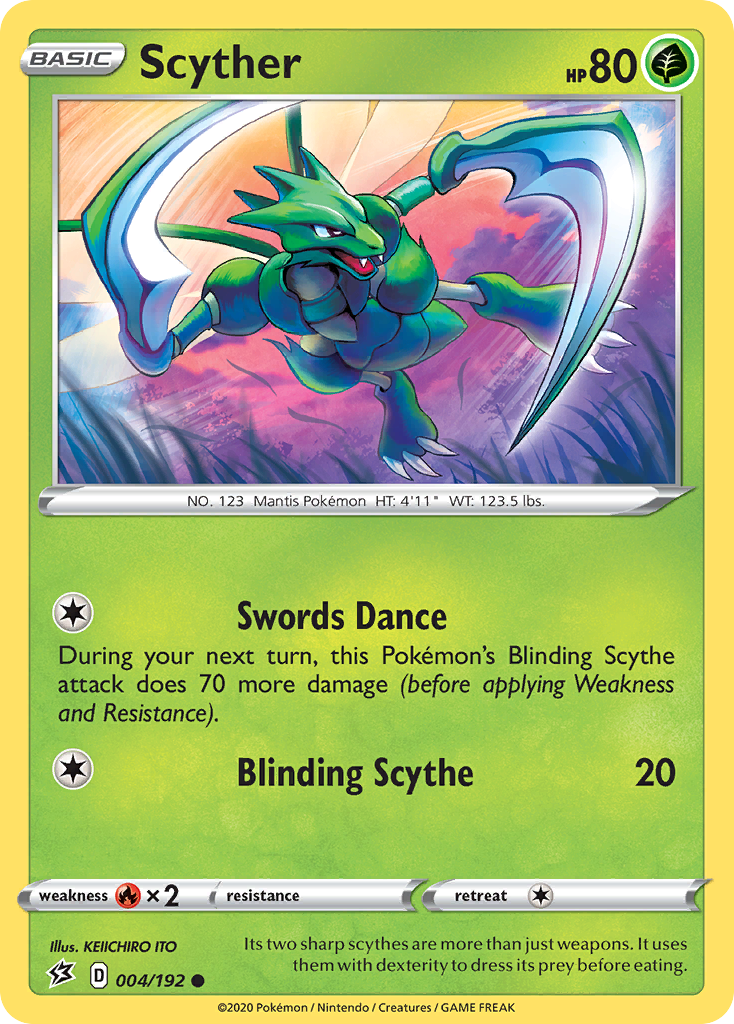 Scyther (004/192) [Sword & Shield: Rebel Clash] | Deep Dive Games St. Marys