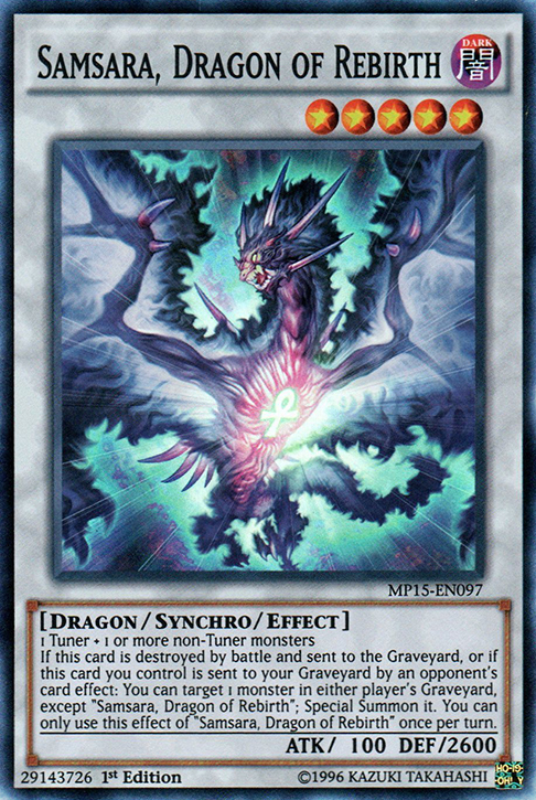 Samsara, Dragon of Rebirth [MP15-EN097] Super Rare | Deep Dive Games St. Marys