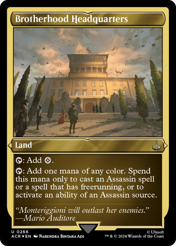 Brotherhood Headquarters (Foil Etched) [Assassin's Creed] | Deep Dive Games St. Marys