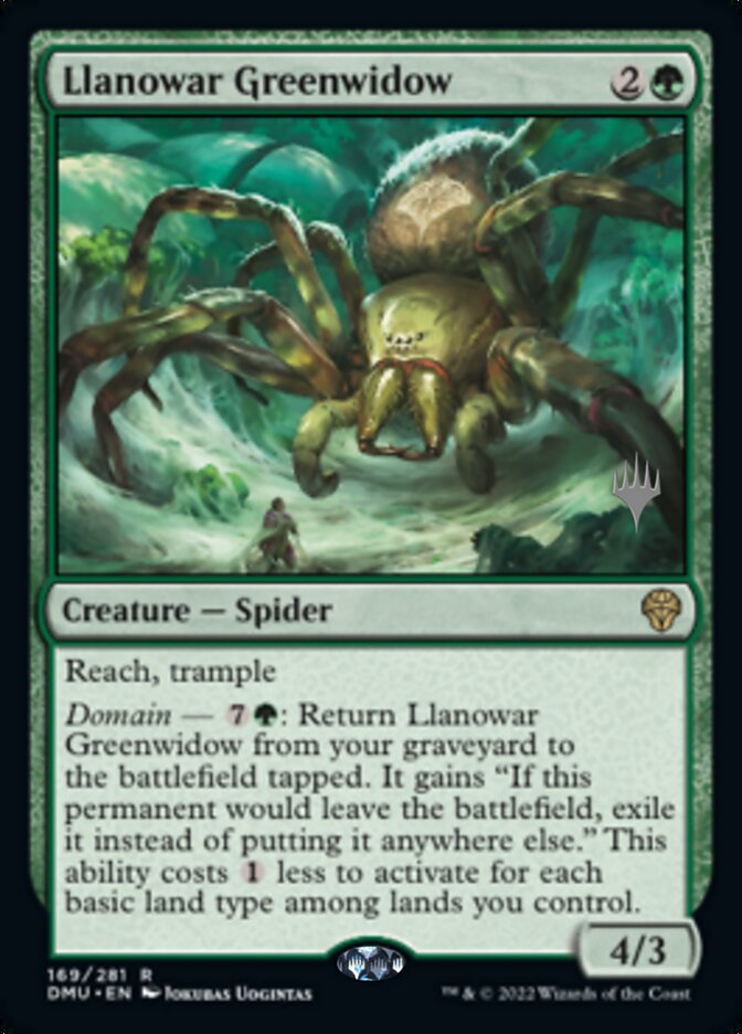 Llanowar Greenwidow (Promo Pack) [Dominaria United Promos] | Deep Dive Games St. Marys