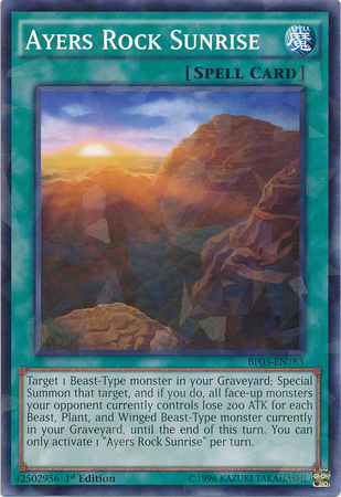 Ayers Rock Sunrise [BP03-EN183] Shatterfoil Rare | Deep Dive Games St. Marys