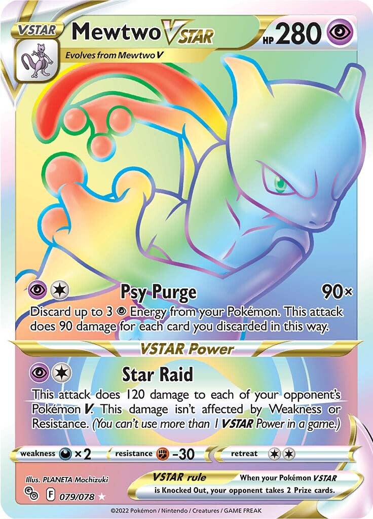 Mewtwo VSTAR (079/078) [Pokémon GO] | Deep Dive Games St. Marys