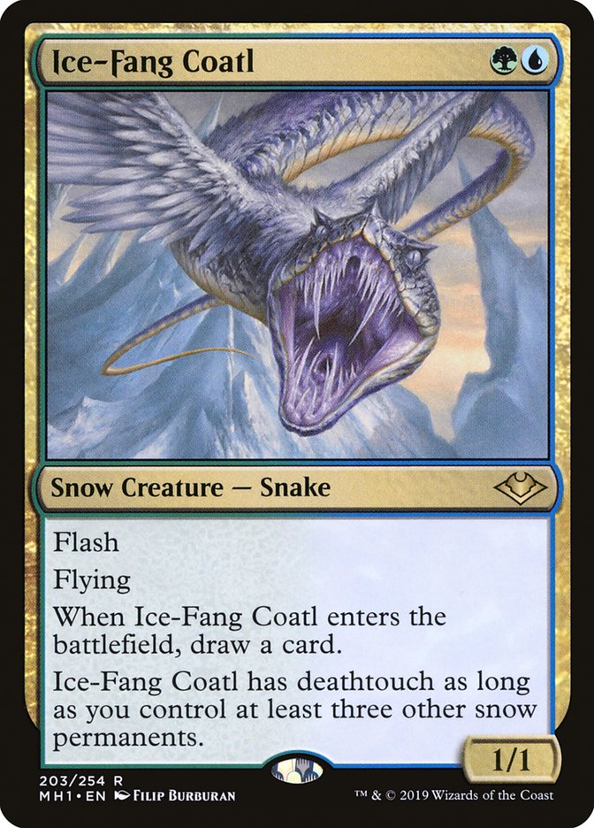 Ice-Fang Coatl [Modern Horizons] | Deep Dive Games St. Marys