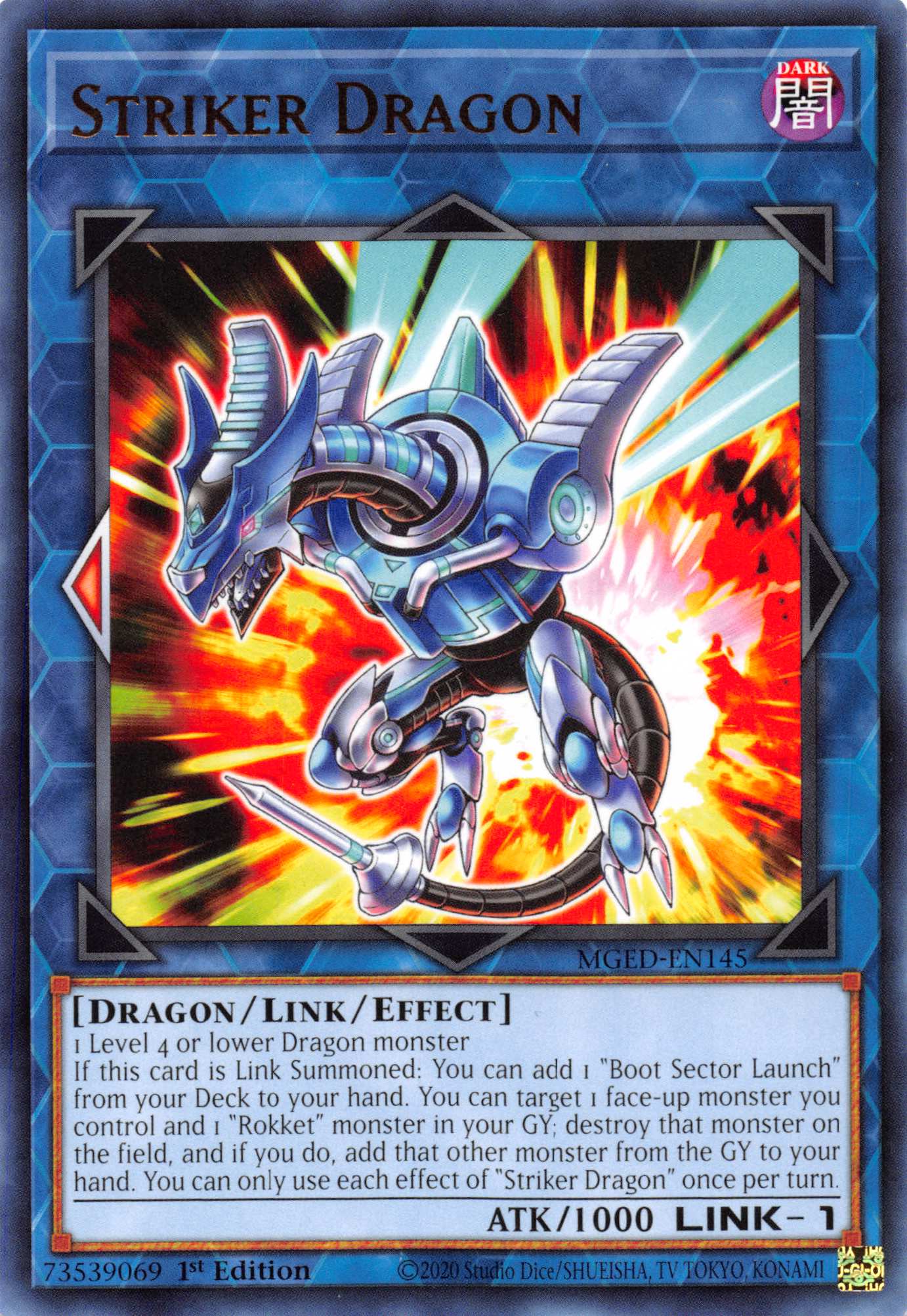 Striker Dragon [MGED-EN145] Rare | Deep Dive Games St. Marys