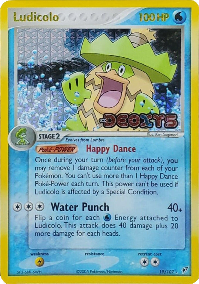 Ludicolo (19/107) (Stamped) [EX: Deoxys] | Deep Dive Games St. Marys