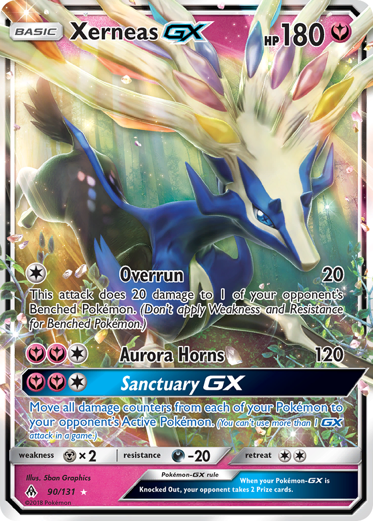 Xerneas GX (90/131) [Sun & Moon: Forbidden Light] | Deep Dive Games St. Marys