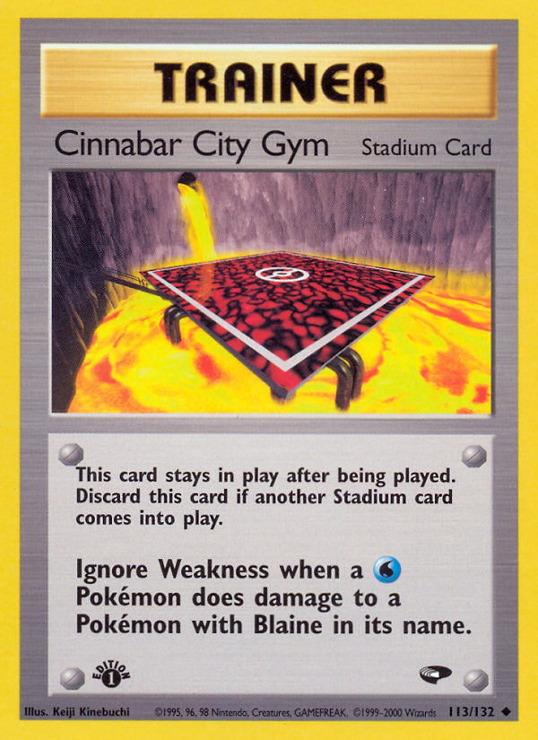 Cinnabar City Gym (113/132) [Gym Challenge 1st Edition] | Deep Dive Games St. Marys