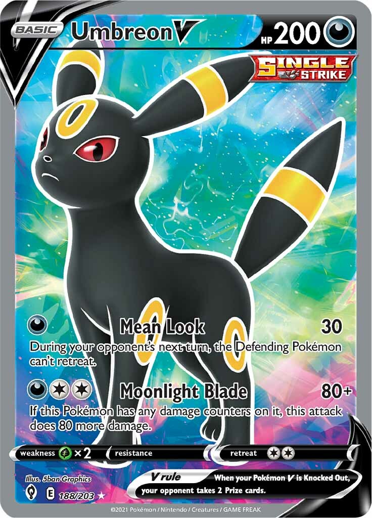 Umbreon V (188/203) [Sword & Shield: Evolving Skies] | Deep Dive Games St. Marys