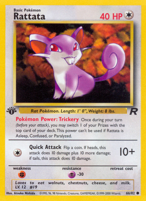 Rattata (66/82) [Team Rocket 1st Edition] | Deep Dive Games St. Marys