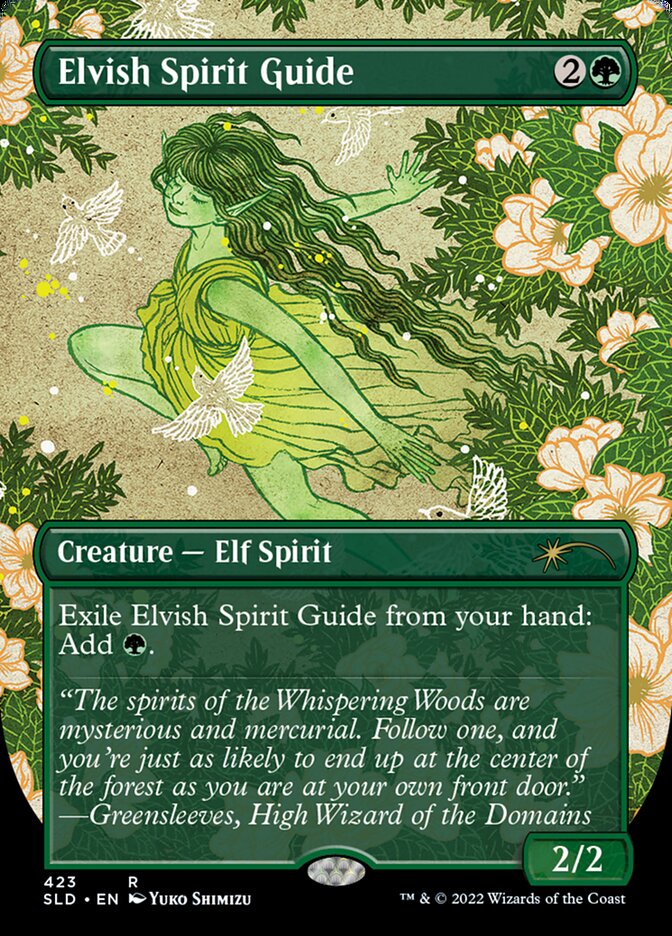 Elvish Spirit Guide (Borderless) [Secret Lair Drop Series] | Deep Dive Games St. Marys